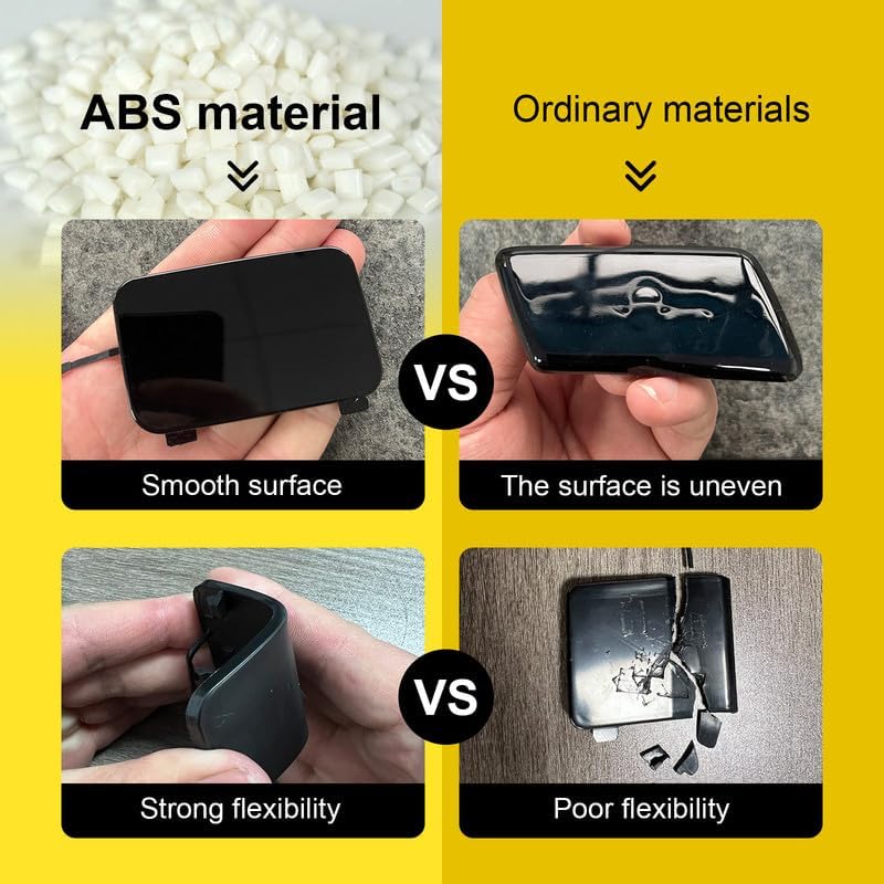 Goholy Car Front Bumper Headlight Washer Nozzle Cover Cap Compatible With BMW 3 F30 320 323 330 335 M-Sport 2013 2014 2015 2016 2017 2018 Headlight Cleaning Cover 51118056614 51118054180 Water Spray Cover - Image 3